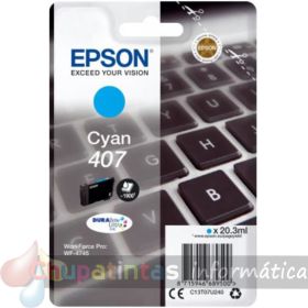 Epson 407 Cyan Cartucho de Tinta Original - C13T07U240