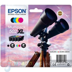 Epson 502XL Pack de 4 Cartuchos de Tinta Originales - C13T02W64010