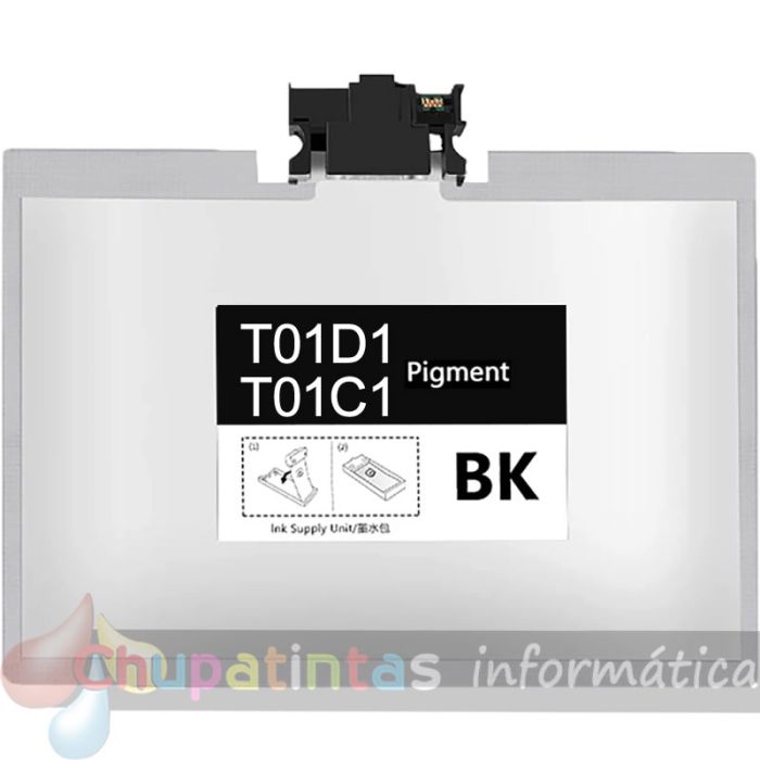 Epson T01D1/T01C1 Negro Cartucho de Tinta Pigmentada Genérico - Reemplaza C13T01D100/C13T01C100