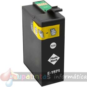 Epson T1571 Negro Photo Cartucho de Tinta Pigmentada Generico - Reemplaza C13T15714010