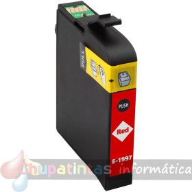 Epson T1597 Rojo Cartucho de Tinta Pigmentada Genérico - Reemplaza C13T15974010