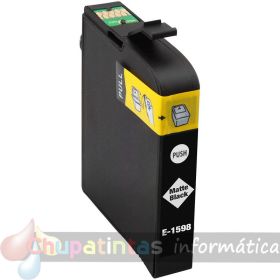 Epson T1598 Negro Mate Cartucho de Tinta Pigmentada Genérico - Reemplaza C13T15984010