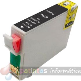 Epson T0871 Negro Foto Cartucho de Tinta Genérico - Reemplaza C13T08714010