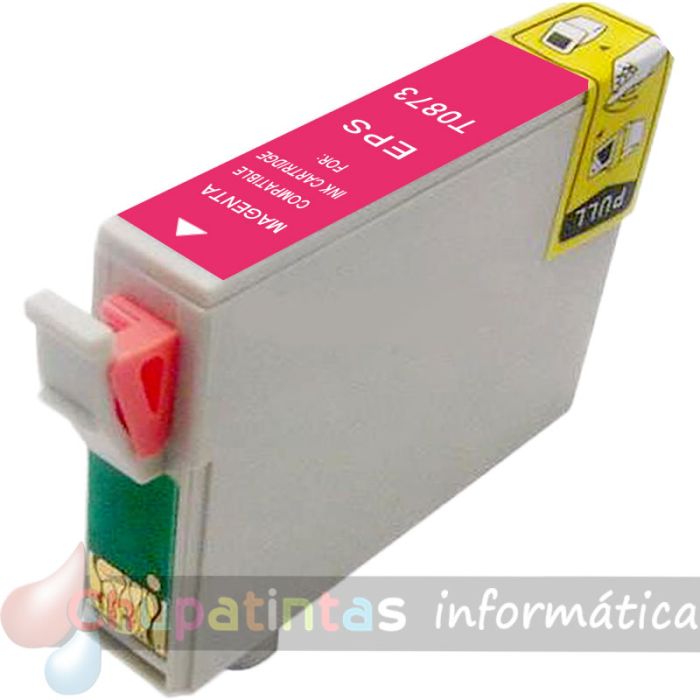 Epson T0873 Magenta Cartucho de Tinta Genérico - Reemplaza C13T08734010