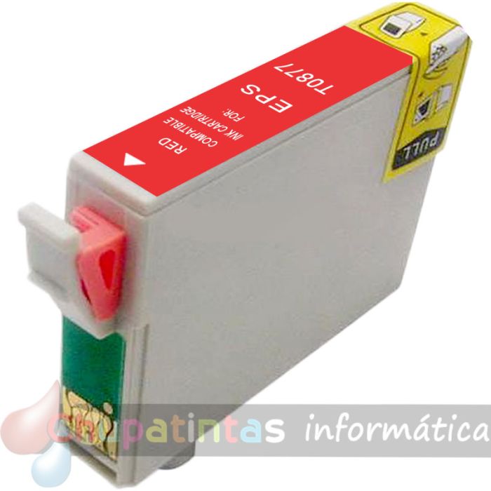 Epson T0877 Rojo Cartucho de Tinta Genérico - Reemplaza C13T08774010