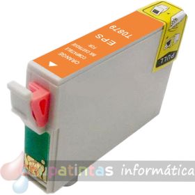 Epson T0879 Naranja Cartucho de Tinta Genérico - Reemplaza C13T08794010