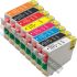EPSON T087-Series Pack Ahorro 8 Cartuchos de Tinta Genericos