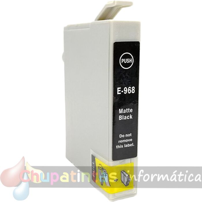 Epson T0968 Negro Mate Cartucho de Tinta Genérico - Reemplaza C13T09684010