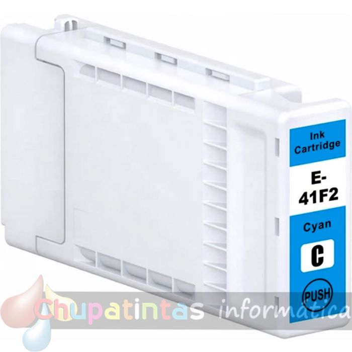 Epson T41F2 Cian Cartucho de Tinta Pigmentada Genérico - Reemplaza C13T41F240/C13T41R240