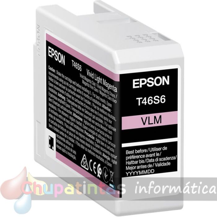 Epson T46S6 Magenta Light Vivido Cartucho de Tinta Original - C13T46S600