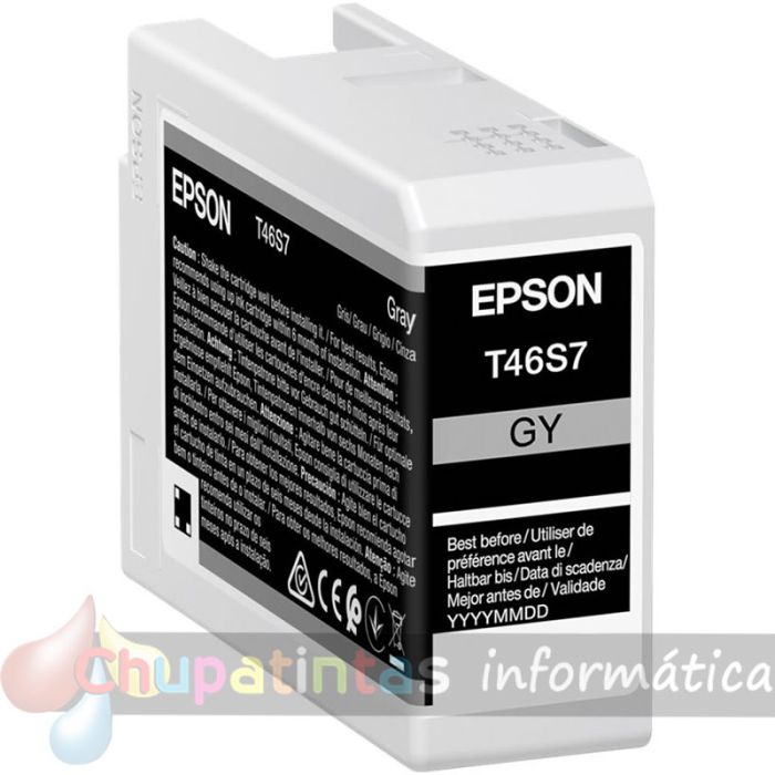 Epson T46S7 Gris Cartucho de Tinta Original - C13T46S700
