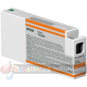 Epson T636A Naranja Cartucho de Tinta Original - C13T636A00