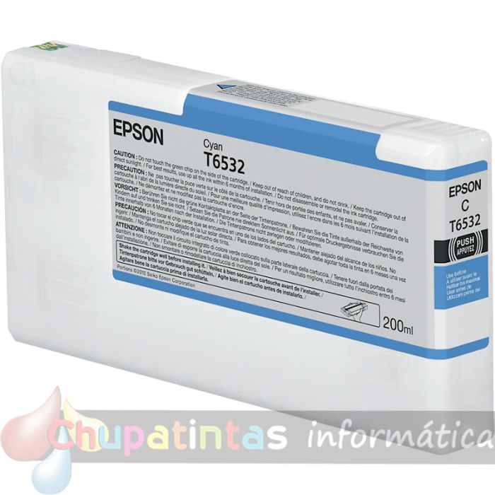 Epson T6532 Cian Cartucho de Tinta Original - C13T653200