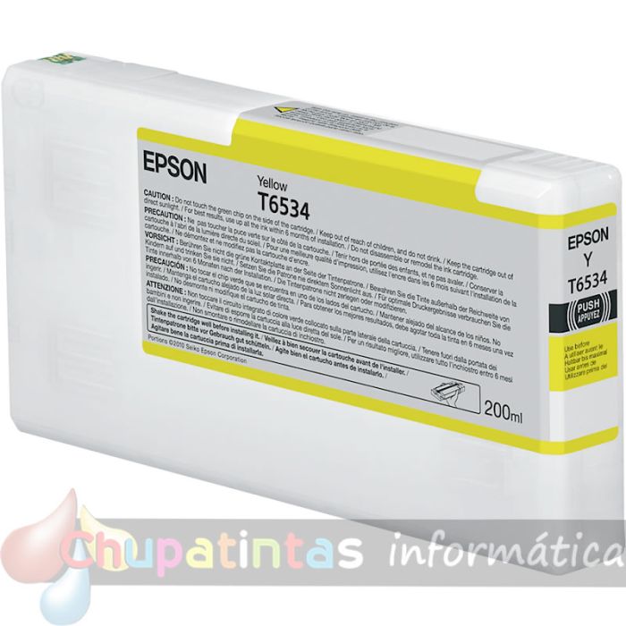 Epson T6534 Amarillo Cartucho de Tinta Original - C13T653400