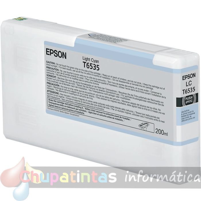 Epson T6535 Cian Light Cartucho de Tinta Original - C13T653500
