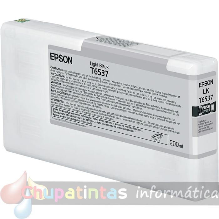 Epson T6537 Negro Light Cartucho de Tinta Original - C13T653700