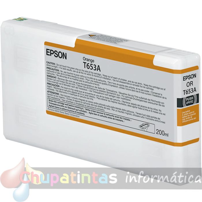 Epson T653A Naranja Cartucho de Tinta Original - C13T653A00