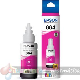 Epson T6643 Magenta - Botella de Tinta Original C13T664340