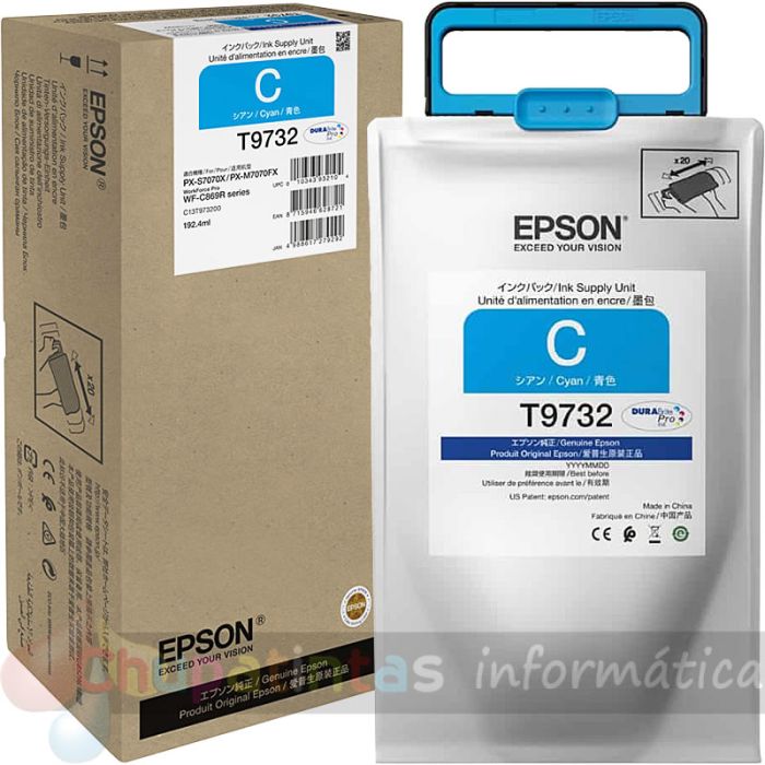 Epson T9732 Cian Cartucho de Tinta Original - C13T973200