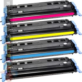 HP 124A Pack de 4 Cartuchos de Tóner Genéricos: Q6000A+Q6001A+Q6002A+Q6003A-1