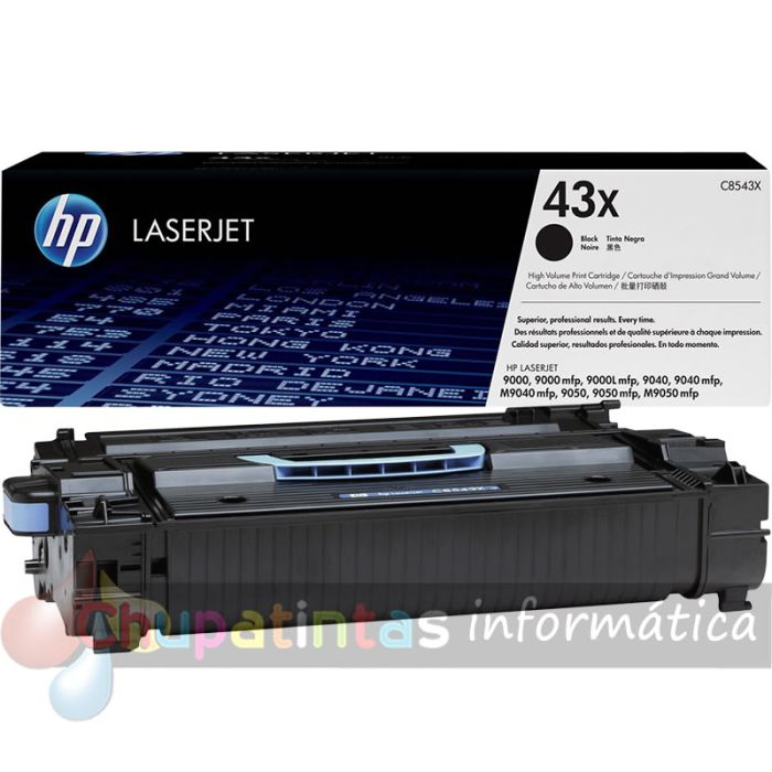 HP C8543X Negro Cartucho de Toner Original - 43X