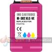 HP 302XL Color Cartucho de Tinta Remanufacturado - Muestra Nivel de Tinta - Reemplaza F6U67AE/F6U65AE