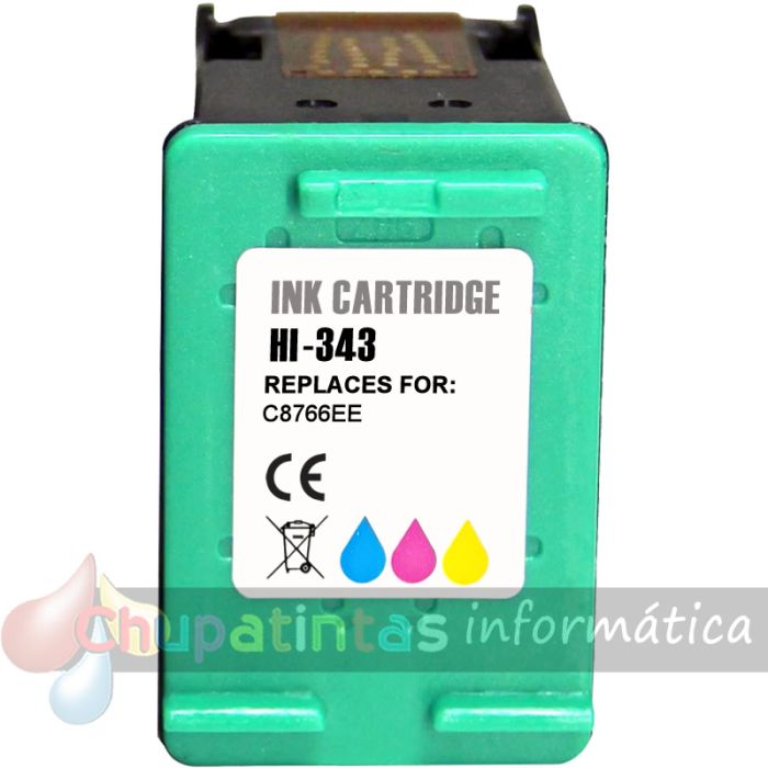 HP 343 Color Cartucho de Tinta Remanufacturado - Reemplaza C8766EE-1