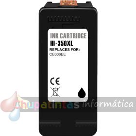 HP 350XL Negro Cartucho de Tinta Remanufacturado - Reemplaza CB336EE/CB335EE-1