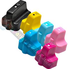 HP 363 Pack de 6 Cartuchos de Tinta Genéricos