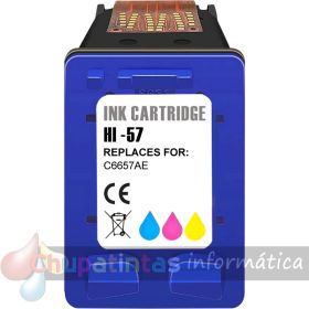 HP 57 Color Cartucho de Tinta Remanufacturado - Reemplaza C6657AE/C6657GE-1