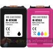HP 62XL Pack de 2 Cartuchos de Tinta Remanufacturados