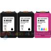 HP 650XL Pack de 3 Cartuchos de Tinta Remanufacturados