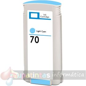 HP 70 Cyan Light Cartucho de Tinta Pigmentada Generico - Reemplaza C9390A