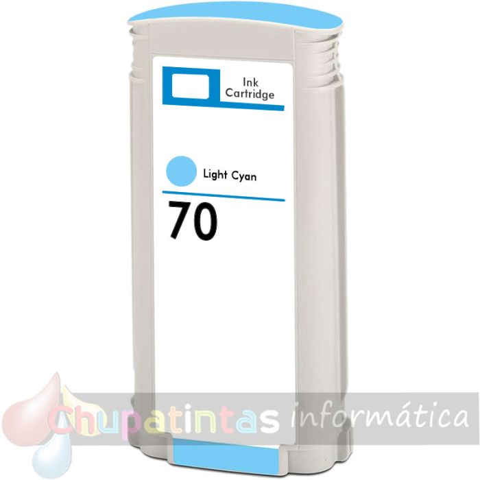 HP 70 Cyan Light Cartucho de Tinta Pigmentada Generico - Reemplaza C9390A