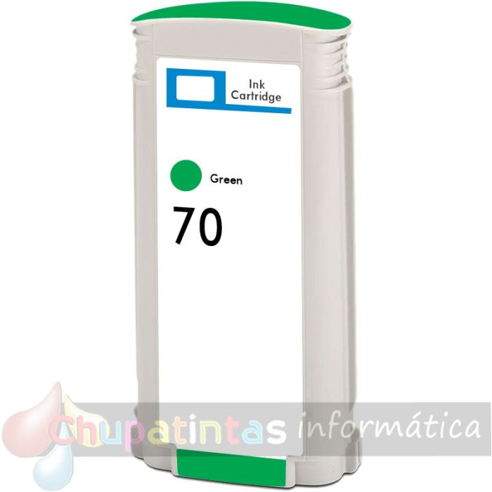 HP 70 Verde Cartucho de Tinta Pigmentada Generico - Reemplaza C9457A