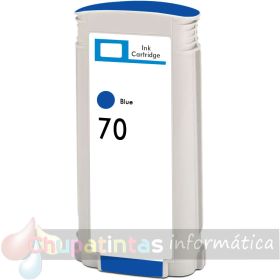 HP 70 Azul Cartucho de Tinta Pigmentada Generico - Reemplaza C9458A