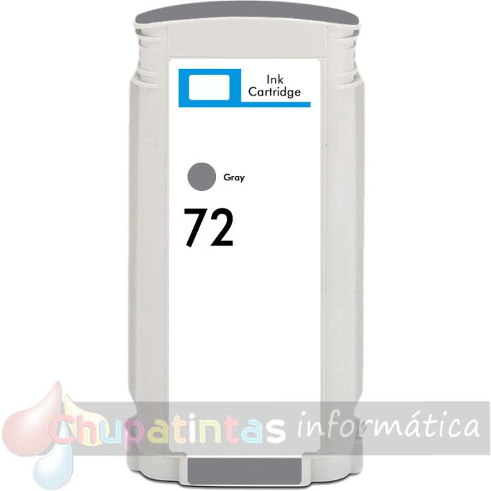 HP 72 Gris Cartucho de Tinta Genérico - Reemplaza C9374A-1