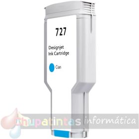 HP 727 Cian Cartucho de Tinta Genérico - Reemplaza B3P19A/F9J76A