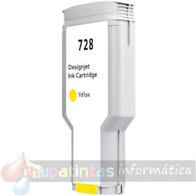HP 728 Amarillo Cartucho de Tinta Genérico - Reemplaza F9J65A/F9J61A-1