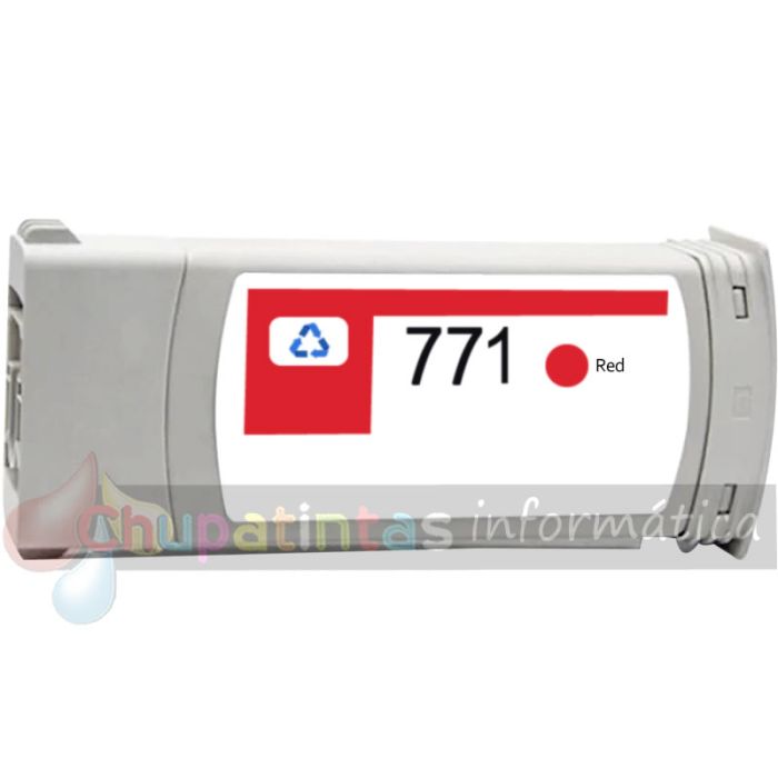 HP 771C Rojo Cromatico Cartucho de Tinta Pigmentada Genérico - Reemplaza B6Y08A