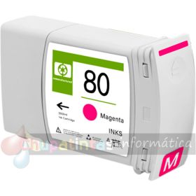 HP 80 Magenta Cartucho de Tinta Genérico - Reemplaza C4847A-1