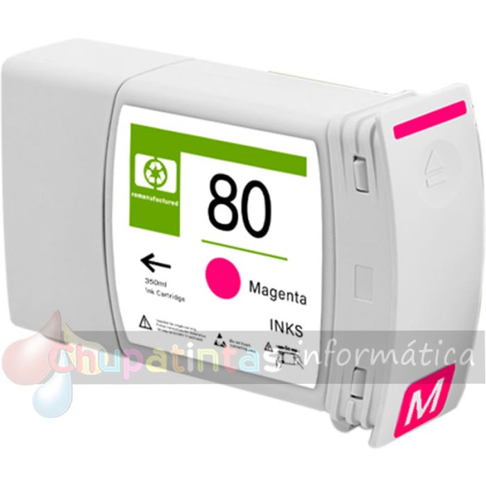 HP 80 Magenta Cartucho de Tinta Genérico - Reemplaza C4847A-1
