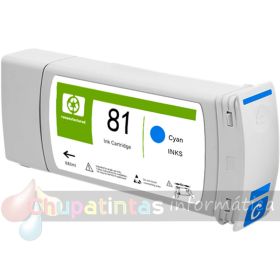 HP 81 Cian Cartucho de Tinta Genérico - Reemplaza C4931A-1