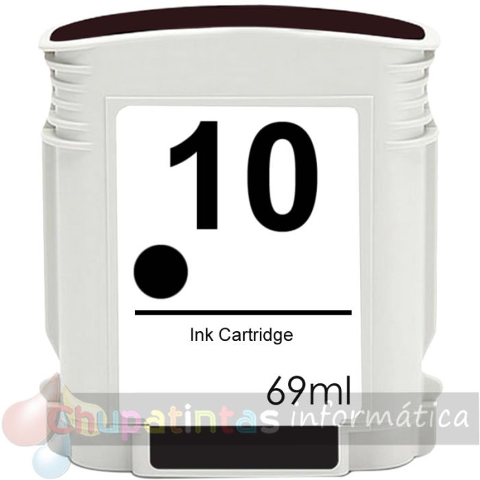 HP 10 Negro Cartucho de Tinta Genérico - Reemplaza C4844A-1