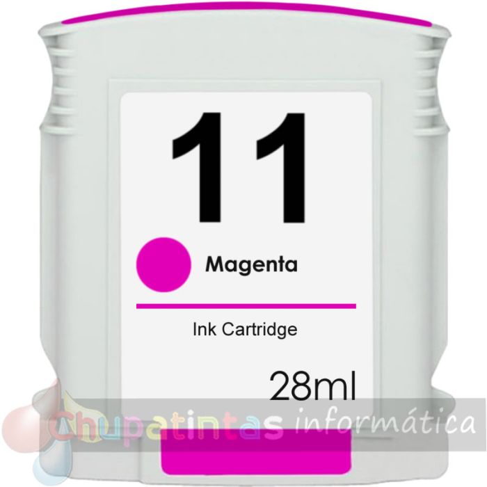 HP 11 Magenta Cartucho de Tinta Genérico - Reemplaza C4837A-1