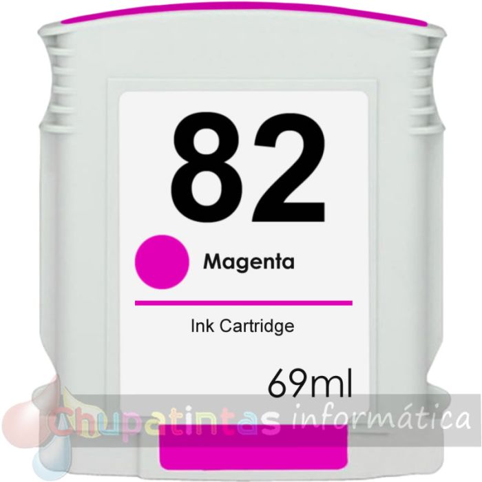 HP 82 Magenta Cartucho de Tinta Genérico - Reemplaza C4912A-1