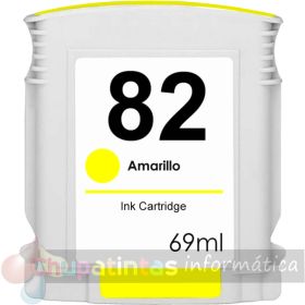 HP 82 Amarillo Cartucho de Tinta Genérico - Reemplaza C4913A-1