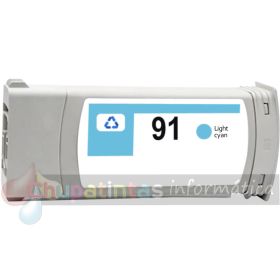 HP 91 Cian Light Cartucho de Tinta Pigmentada Genérico - Reemplaza C9470A