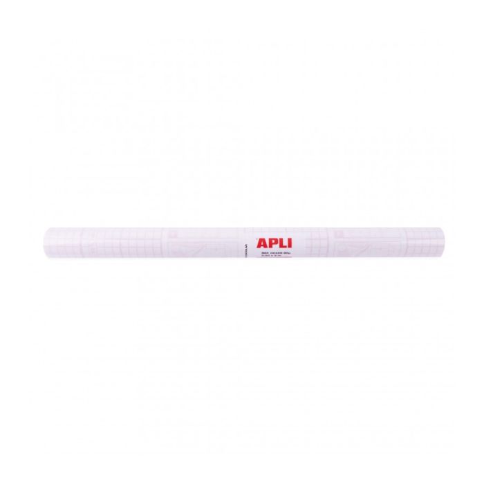 Apli Forro de Libros en Rollo 80µ 3 x 0,5 m - Polipropileno - Adhesivo Reposicionable - Alta Resistencia