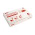 Apli Pack de 100 Forros de Libros con Solapa Ajustable 300 mm - PVC - Forra en 3 Pasos